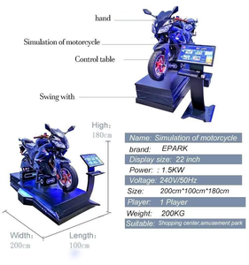 Simulateur de moto VR 9D durable pour jeu de course en intérieur, en matériau ABS, <span class=keywords><strong>PC</strong></span>, 1 passager, modes d'équipement MR, modèle 001 - Product Image 4