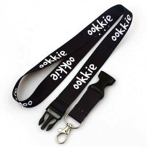Factory Custom Neck <b>Lanyard</b> Strap With Logo Woven Label Wrist Silicone <b>Lanyard</b> for Keychain - Product Image 1