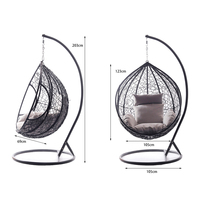 Chaise balançoire moderne suspendue en acrylique, prix bon marché, intérieur extérieur, bambou patio jardin rotin osier oeuf balançoire chaise transparente