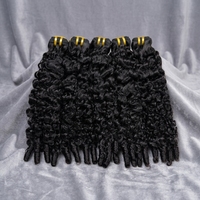 Extensions de Cheveux Humains Vierges Non Transformés de Luxe, Qualité Supérieure, Cuticules Alignées, Cheveux Birmans Bruts Bouclés, Double Trame Faite à la Machine