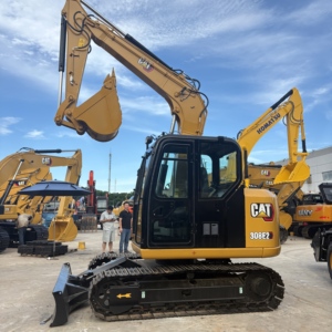 Mini-excavatrice d'occasion d'origine japonaise CAT 308E2, 8 tonnes, Caterpillar 308E2, excavatrice hydraulique, faible nombre d'heures, état d'origine, à vendre - Product Image 1