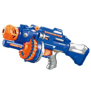 Plastic soft bullets electric double-shot toy gun Children shoot electric toy soft air gun boy soft bullet gun target