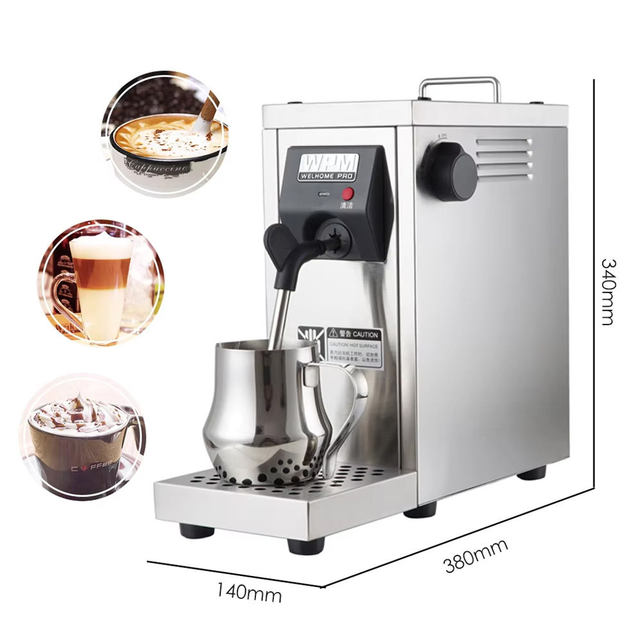 Commercial Milk Tea Shop Use 110V 220V Stainless Steel Steam Coffee Heating Automatic Electric Steam Milk Foam Machine