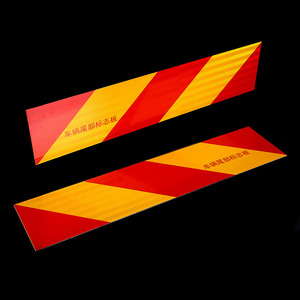 Factory Direct Supply Heavy Vehicle Rear Reflective Marking License Plate Reflective <b>Sticker</b> for Heavy Truck - Product Image 1
