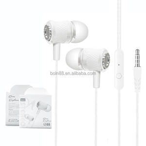 厂家批发L105 3.5毫米立体声插孔有线耳机1.2米入耳式免提电缆控制高保真游戏耳机 - Product Image 3