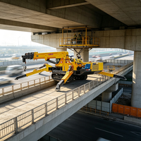 Mini-grue araignée de 3 tonnes à faible consommation de carburant pour flotte de location et exploitation de société de construction