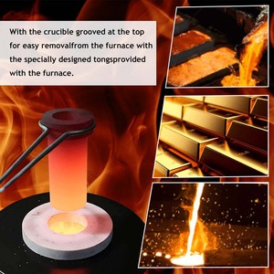 Kit de horno de fusión de resistencia a la temperatura pequeña para fusión de acero, hierro y metal Temperatura ajustable - Product Image 6