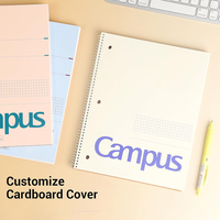 Hochwertiges kunden spezifisches Design Print-on-Demand 3-farbig trennbares, spiral gebundenes Notebook Hausaufgaben für das Zeichnen von Studien planern