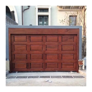 <span class=keywords><strong>Porte</strong></span> de <span class=keywords><strong>garage</strong></span> <span class=keywords><strong>sectionnelle</strong></span> extérieure en acier inoxydable de haute qualité, style moderne, manuelle et sécurisée - Product Image 3