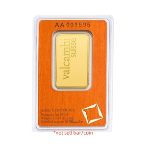 Valcambi Suisse - Estuche tipo clamshell <span class=keywords><strong>de</strong></span> cartón y plástico para barras <span class=keywords><strong>de</strong></span> <span class=keywords><strong>oro</strong></span> <span class=keywords><strong>de</strong></span> 1 <span class=keywords><strong>onza</strong></span>, con impresión <span class=keywords><strong>de</strong></span> metal precioso (solo el estuche, sin el producto) - Product Image 5