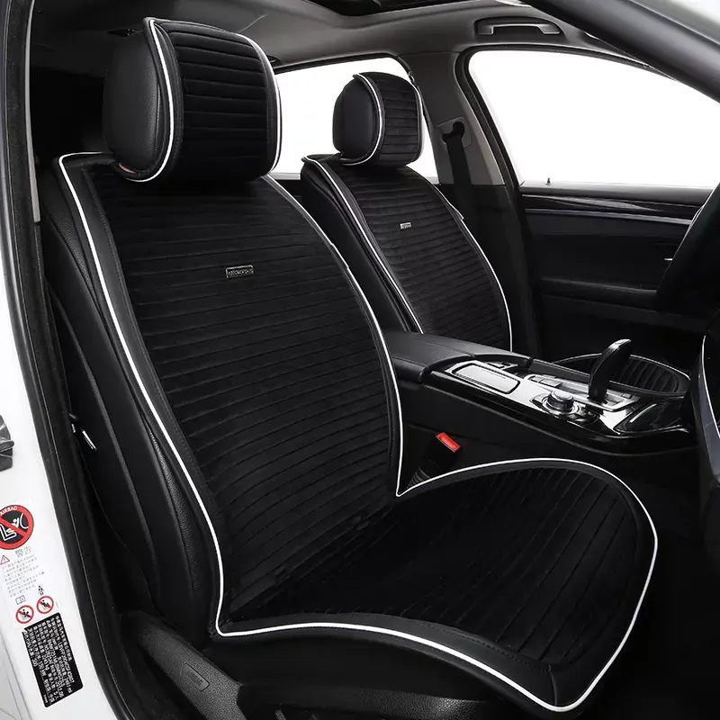 2022 Carfashion Premium Auto Accessories Fabric Velour Kit Capes 2022 Car Seat Covers Universal w 140