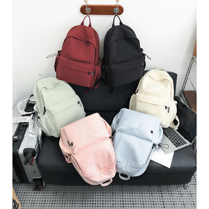 Japanese Style <b>Backpack</b> Red Large Capacity Waterproof For <b>School</b> And Travel Women's <b>Backpack</b> Summer 2024 - Product Image 4