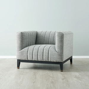 Mobilier personnalisé haut de gamme fauteuil en tissu de velours nordique moderne occasionnel salon salon Accent chaise de canapé simple - Product Image 2