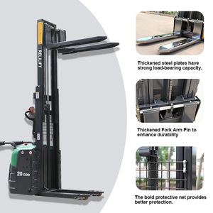 Đầy đủ Xách Tay Xe nâng hàng nhỏ kho hẹp lối đi Pallet New Stacker điện nâng lên 1.5 tấn 2ton Stacker điện - Product Image 3