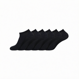 <b>Black</b> <b>Ankle</b> Sports <b>Socks</b> Low Cut Athletic Casual <b>Socks</b> Breathable Quick Dry Knitted Stock for Daily Wear - Product Image 1