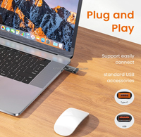 Paquete de 3 adaptadores USB C a USB, 10Gbps, macho a USB3.0, adaptador OTG hembra, tipo C Thunderbolt 4 para iPhone, MacBook Pro
