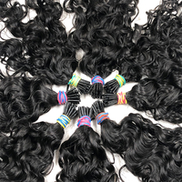 Lagee — Extensions de cheveux indiens naturels, non traités, cheveux humains bouclés à la kératine