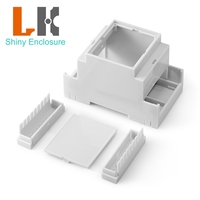 90*57*53mm Nouveau Design Module Contrôle Plc 9 Points Haute Qualité Din Rail Boîtier Montage Din Rail Power Repeater Din Rail Case