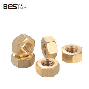 विन्यास योग्य एम 8 एम 10 एम 12 एम 14 एम 16 एम 18 एम 20 एम 20 पीतल के ठीक धागे पतली प्रकाश नट मानक तांबे हेक्सागोनल फ्लैट स्क्रू कैप - Product Image 5