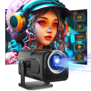 Hot Sell 4K Smart Projector Android 11 Native Portable Projectors 390ANSI HY320 Dual Wifi6 BT5.0 1920*1080P Home Cinema Beamer