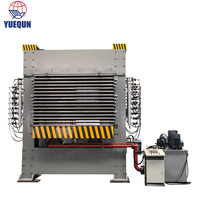 Mesin Hot Press Multi-Voltase 26kW YUEQUN Baru dengan Kontrol PLC, Motor Pompa & Bantalan untuk Produksi Kayu Lapis