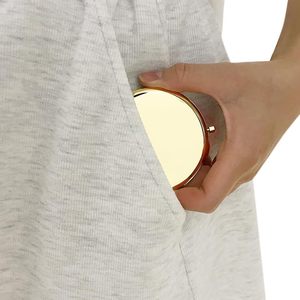 Gold/Rose Gold/Silver Dual-Magnification Compact <strong>Mirror</strong> - Pocket-Sized Makeup <strong>Mirror</strong> Double-Sided <strong>Magnifying</strong> Compact <strong>Mirror</strong> - Product Image 5