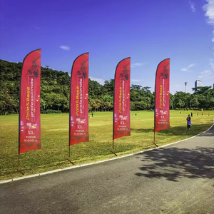 Bán xe Cờ gió lưỡi bãi biển Cờ cá nhân tùy chỉnh quảng cáo bay biểu ngữ cờ cho thị trường quảng cáo hiển thị - Product Image 4