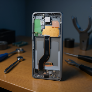 Écran OLED de remplacement avec cadre gris pour Samsung Galaxy S20 Plus 5G 6.7 pouces - Product Image 3