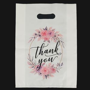 Diseño de bolsas de embalaje de compras resistentes Proveedor Impresión personalizada Gracias Calcetines Bolsa de plástico Embalaje con su logotipo - Product Image 2