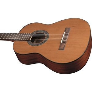 GUITARRAS EKO - Vibra 75 Natural, Guitarras Clásicas 3/4, Tapa de Cedro, Fondo y Lados de Caoba, Diapasón y Puente de Roupana Sudamericana - Product Image 4