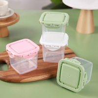 Contenants carrés en plastique PP de 400/650 ml pour cheesecake, crème glacée, lait de soja, tiramisu, mille-crêpes, desserts ; Boîtes d'emballage