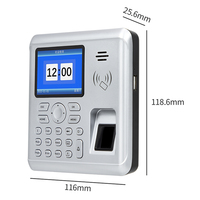 Lecteur de contrôle d'accès par empreinte digitale avec fonction de pointage des heures, USB autonome, Wiegand 26/34, carte d'identité, mot de passe pour petites entreprises