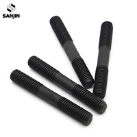 M8 M10 M12 Grade 8.8 Carbon Steel Rod Double Thread Screw Stud Screw Rod Stud Bolt GB901