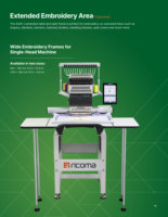 Equipo de bordado inteligente Ricoma SMP computarizado con detección de rotura de hilo en tiempo real y luces de alerta RGB