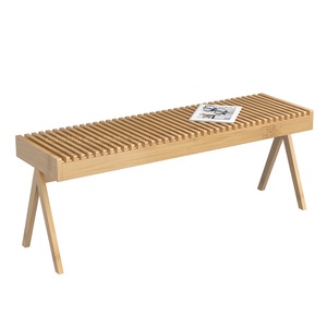 Lối vào hành lang băng ghế dự bị phòng khách trong nhà ngoài trời tre lối vào lưu trữ giày giá băng ghế dự bị với chỗ ngồi - Product Image 2