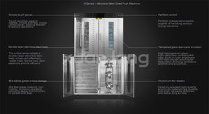 工場直送 80層業務用食品乾燥機 電気式果物野菜肉乾燥機 - Product Image 6