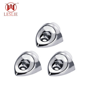 Leslie Glass Furniture Hardware Zinc Alloy Curve Shape <b>Shelf</b> Support Decoration Accessories GS - Product Image 1