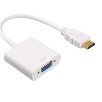 Convertisseur HD 1080P vers VGA en ABS, Moule Privé OEM pour PC, Ordinateur Portable, Ordinateur de Bureau, Projecteur - Prêt à l'Expédition