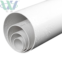 Tuyau de drainage en PVC-U durable DN50-DN200 blanc, tuyau de drainage UPVC pour système de drainage au sol, matériau de tuyauterie spécial