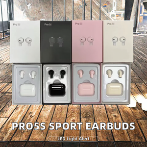 Pro5s V5.3 headphone olahraga In-Ear dengan indikator LED antiair IPX5 baterai tahan lama JL Chipset pengisian Tipe C - Product Image 2