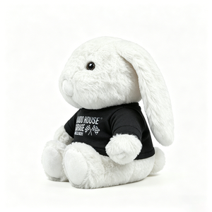 Peluche Lapin Personnalisée Uyeah, Douce, à Longues Oreilles, Rembourrée en Coton PP, Cadeau pour Enfants, Jouet en Peluche Lapin, Poupée OEM avec Design en Tissu - Product Image 4