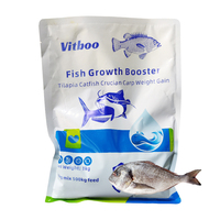 Vitboo Multivitamines pour poissons en poudre soluble, oligo-éléments pour poissons, stimulant de croissance pour poissons, vitamines aquatiques, alimentation pour poissons-chats, tilapias, carpes