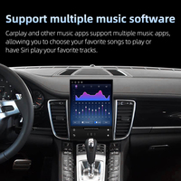 Lecteur DVD de voiture 10.4/12.1 pouces, CarPlay, Android Auto, écran de voiture, radio, Bluetooth, GPS, navigateur GPS pour Porsche Panamera 10-16