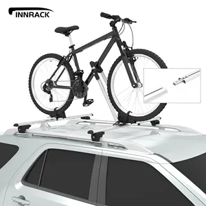 Alumínio Universal Dobrável Pequeno Volume Carro Bicicleta Transportadora Mount Bike Titular Telhado Bike Rack