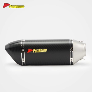 Forsound Factory - Silenciador Universal <span class=keywords><strong>de</strong></span> Fibra <span class=keywords><strong>de</strong></span> Carbono <span class=keywords><strong>de</strong></span> 51mm para Motocicleta, Estilo <span class=keywords><strong>Akrapovic</strong></span>, Tipo Slip-On, <span class=keywords><strong>Precio</strong></span> Mayorista - Product Image 2