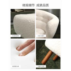 Shiyi Design moderno nuovo arrivo tessuto imbottito <span class=keywords><strong>piccola</strong></span> sedia <span class=keywords><strong>Petra</strong></span> Hotel in velluto divano divano poltrona per soggiorno - Product Image 4