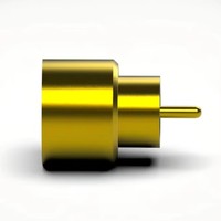 Connecteur coaxial RF mâle scellé en verre fritté SSMP (M) JGD2-S1 50 Ohm DC-50GHz en alliage Kovar VSWR 1.4 -65~+260