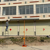 Porte à enroulement électrique en câble d'acier pour ascenseur, installation de tuyaux d'incendie et de climatisation