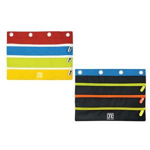 ÉTUI À CRAYONS TOUT-EN-UN MONOCHROME 27,5X20 CM ASSORTI - Product Image 1