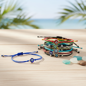 Pulseras de macramé de colores surtidos Pedido mínimo 12 piezas Accesorios de cuerda de moda - Product Image 3
